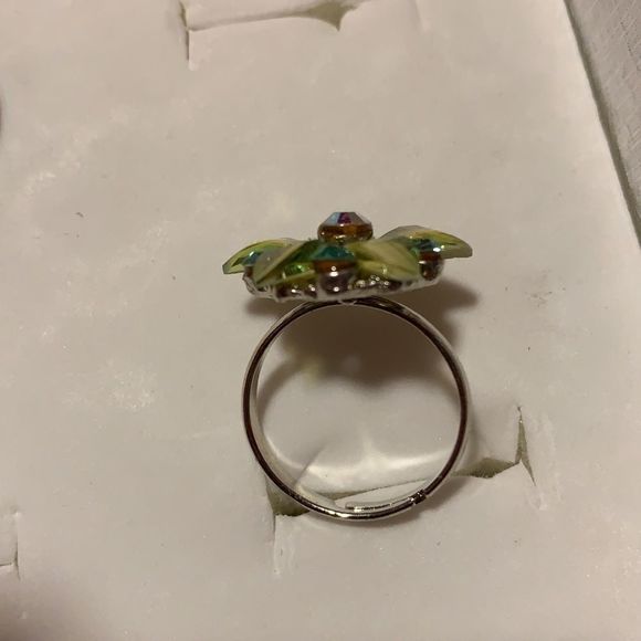 Green blue adjustable ring - Picture 2 of 2